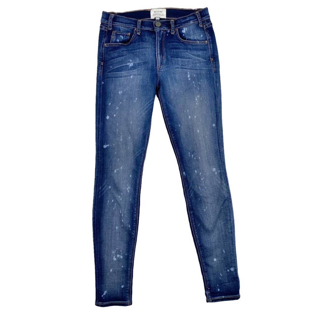 Women's Antho McGuire Newton High Tide Bleach Splatter Jeans Style 51B Size 28